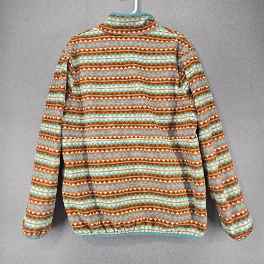 Patagonia Women's Pullover, Reversible Fleece/Windbreaker, Med/Lg, Brown/Aqua - Picture 3 of 8